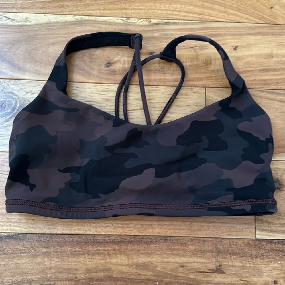 Lulu Lemon Camo Free To Be Bra Wild.